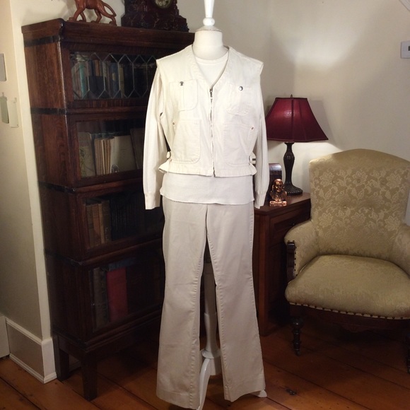 Converse One Star Low Rise Boot Cut Khakis (2) - Picture 12 of 15